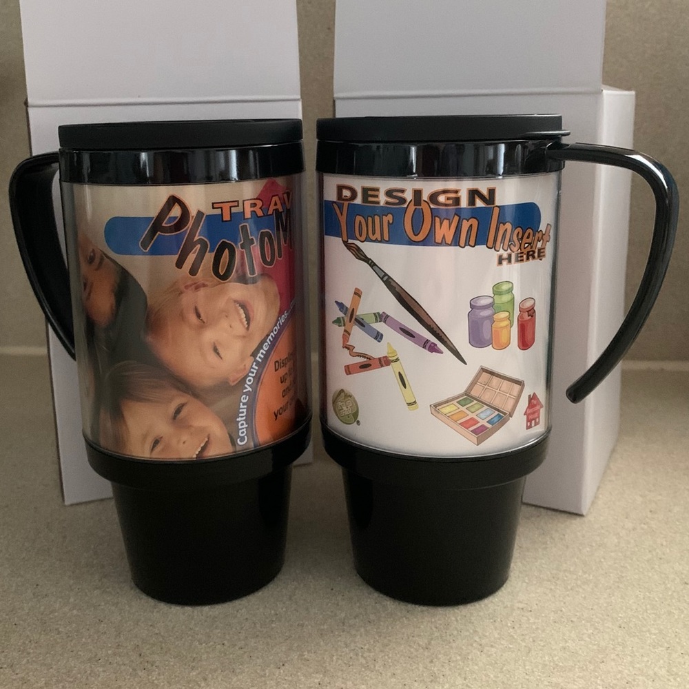 Travel photo mug. New in box. One mug.